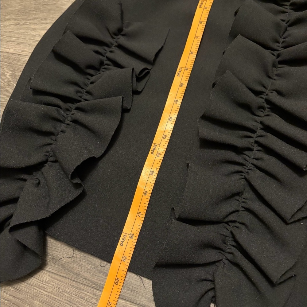MSGM Ruffled Front Black Women’s Skirt image 4